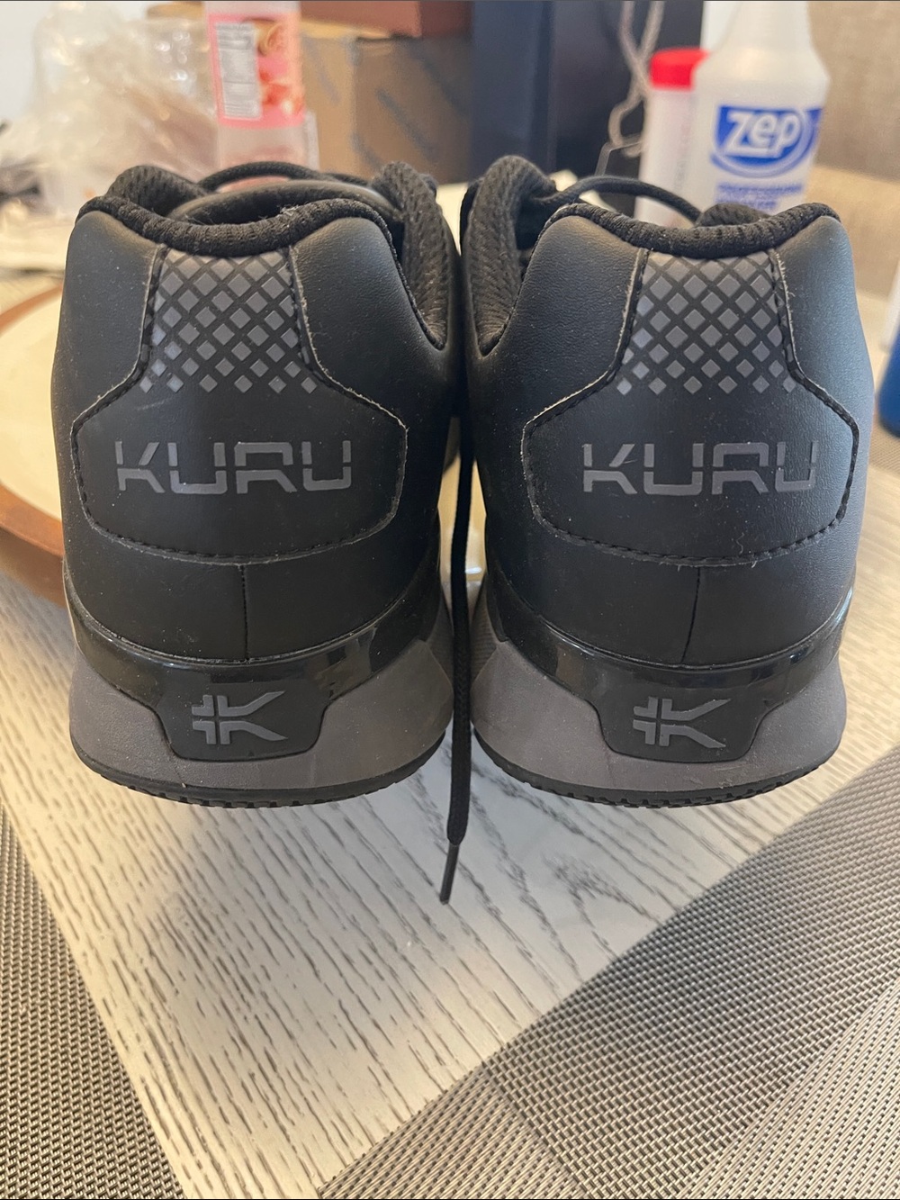 KURU Men's Black Mesh Lace-Up Comfort Sneakers KURU comfortable! - Picture 2 of 6